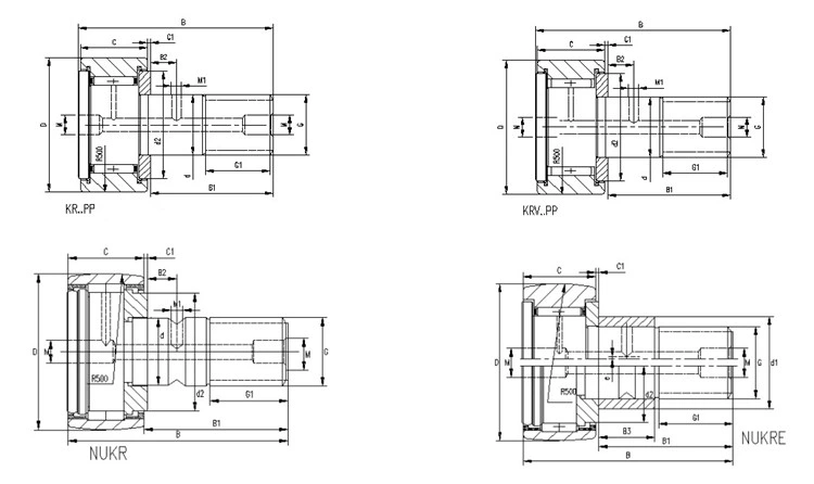 Kr 30 Track Roller Cam Follower Krve Series Needle Bearing